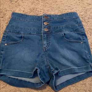High waisted shorts